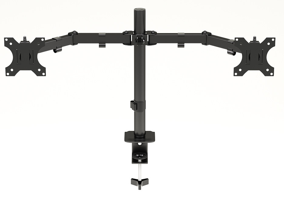 Base tipo soporte de monitor de doble brazo soporte de monitor de computadora retráctil y giratorio tipo abrazadera de stock transfronterizo