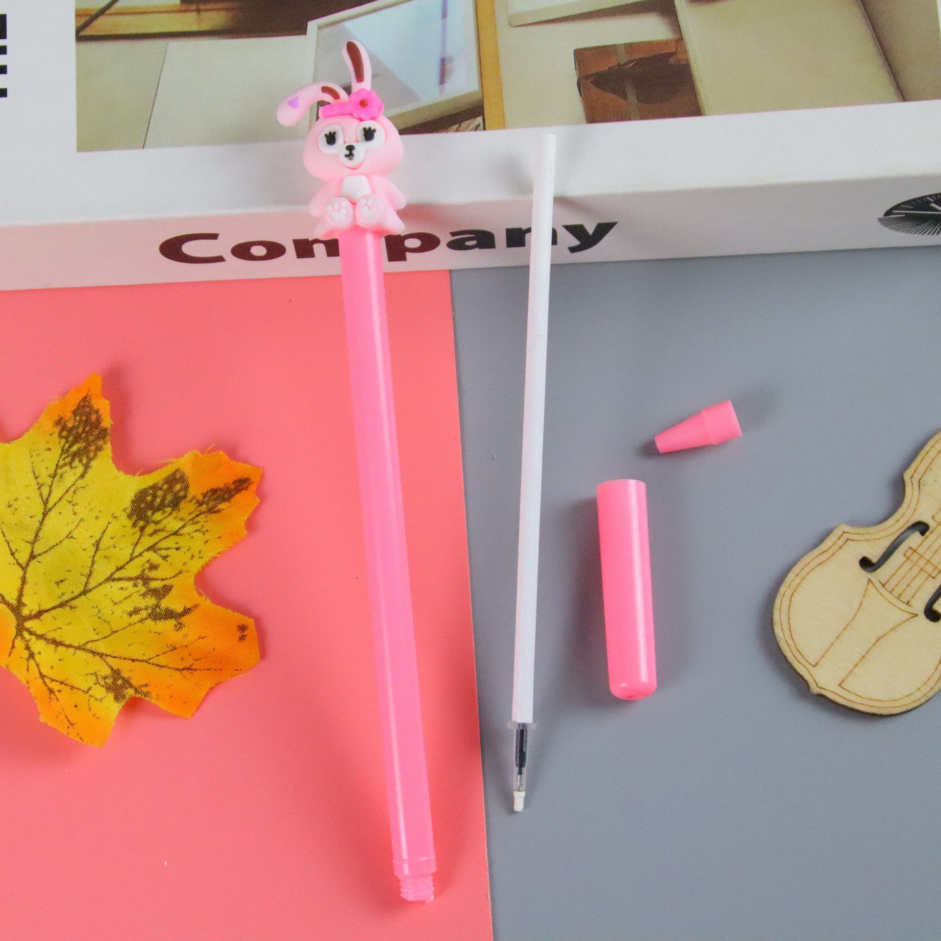 Conejo de dibujos animados pluma de gel papelería creativa estudiante Premio regalo herramienta de escritura pluma de agua pluma firma de oficina al por mayor