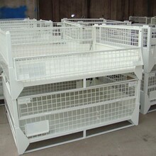 厂家生产折叠式网箱金属网箱金属笼 铁框仓储网箱可定 做各种尺寸