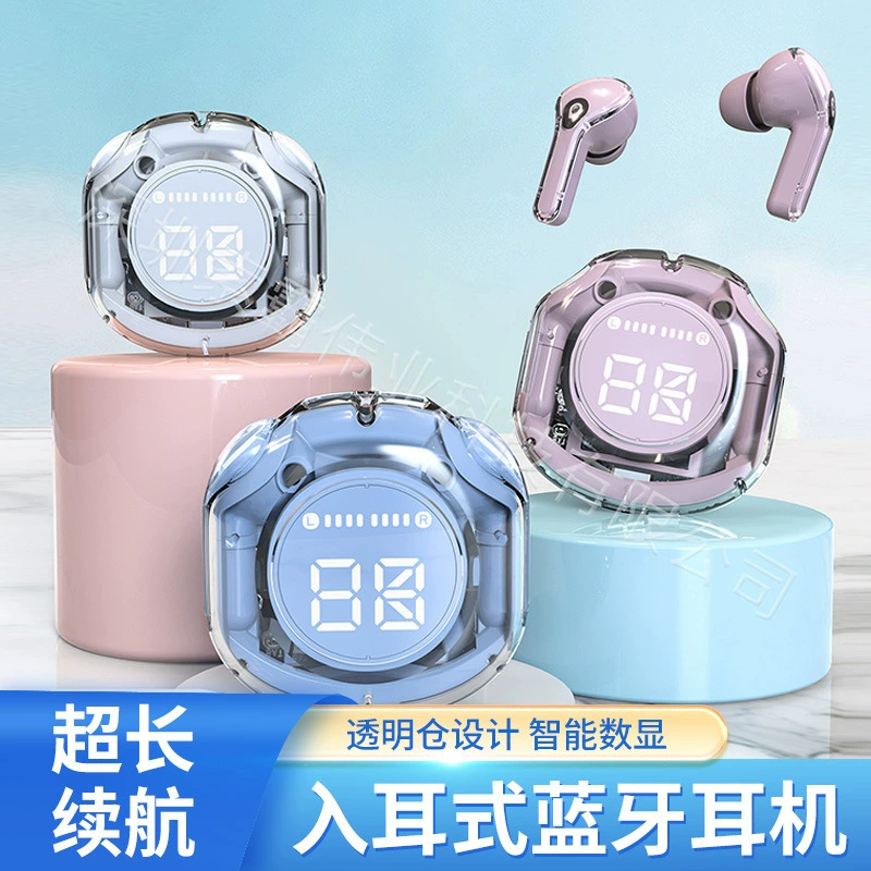 Двусторонние трехмерные наушники с зарядкой, Bluetooth, T2