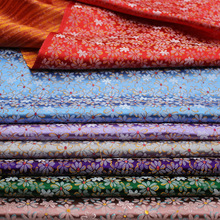 中国风织锦缎提花丝绸布料旗袍娃衣汉服童装绸缎小花仿古纺丝面料