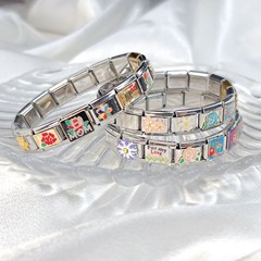 モジュールブレスレット DIY スプライシングシングルモジュールオリジナルデザインハイエンドニッチジュエリーフラワー新スタイル