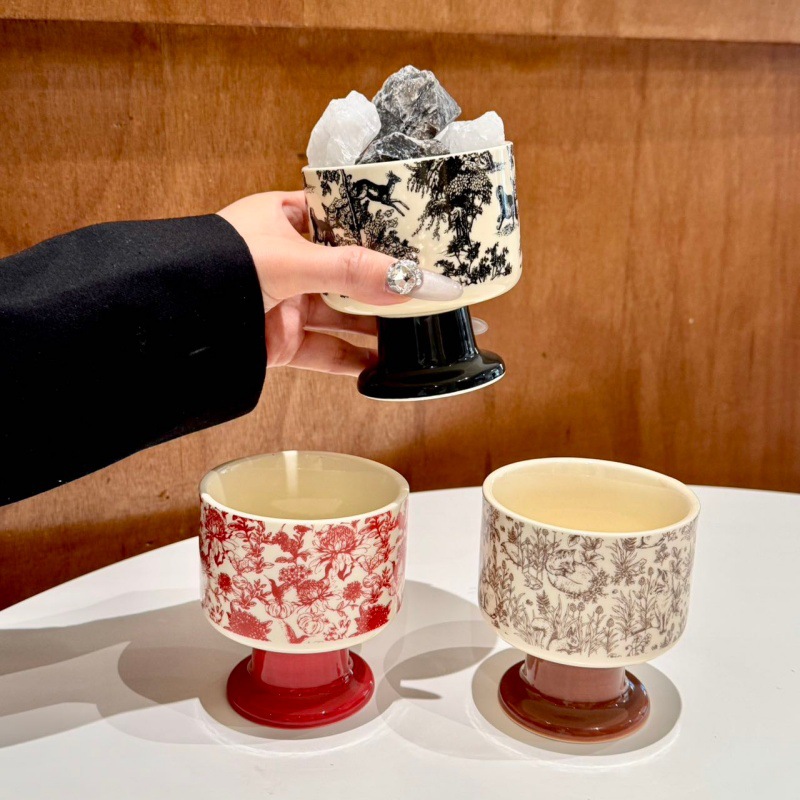 Taza de cerámica retro fragrante creativa nueva taza de café china de alto valor de lujo ligero taza de barganas de incienso nicho