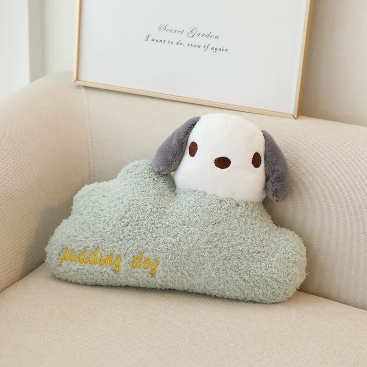 Cartoon cute plush neck pillow, cloud