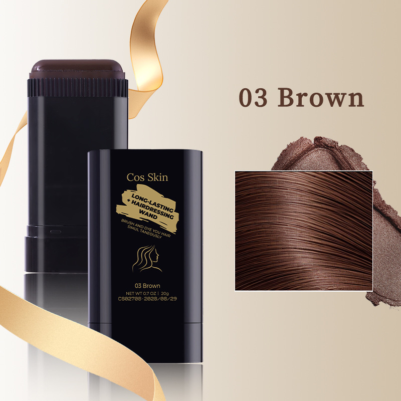 跨境专供爆款CosSkin美发棒 持久性美发棒遮盖白发Hair Dye Stick|undefined