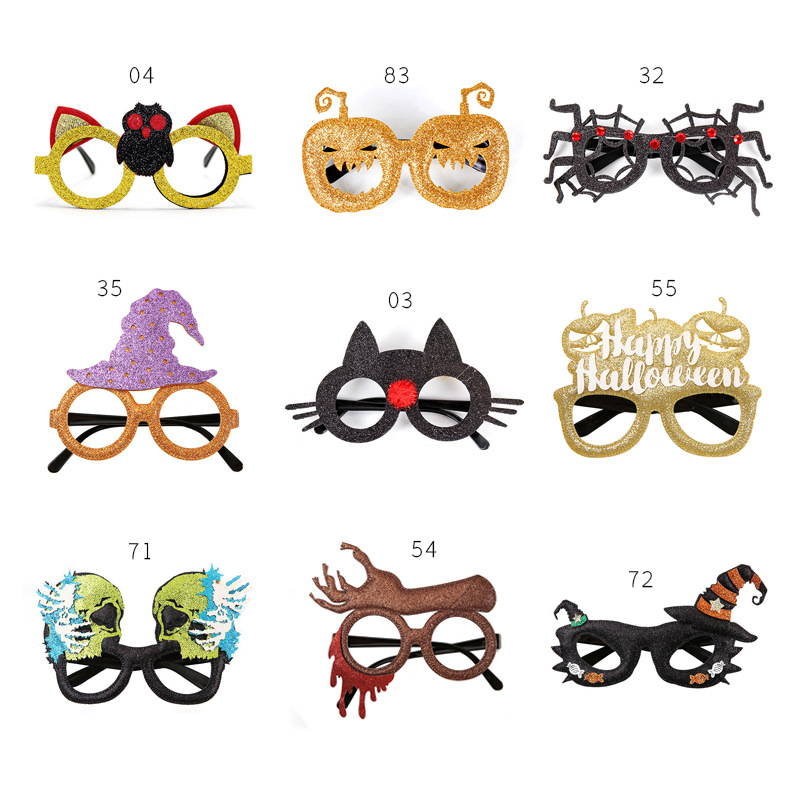 Transfronterizos gafas de Halloween conjuntos de gafas de fiestas decoración de fotos fantasmas props festivos mágicos extraños gafas de regalo