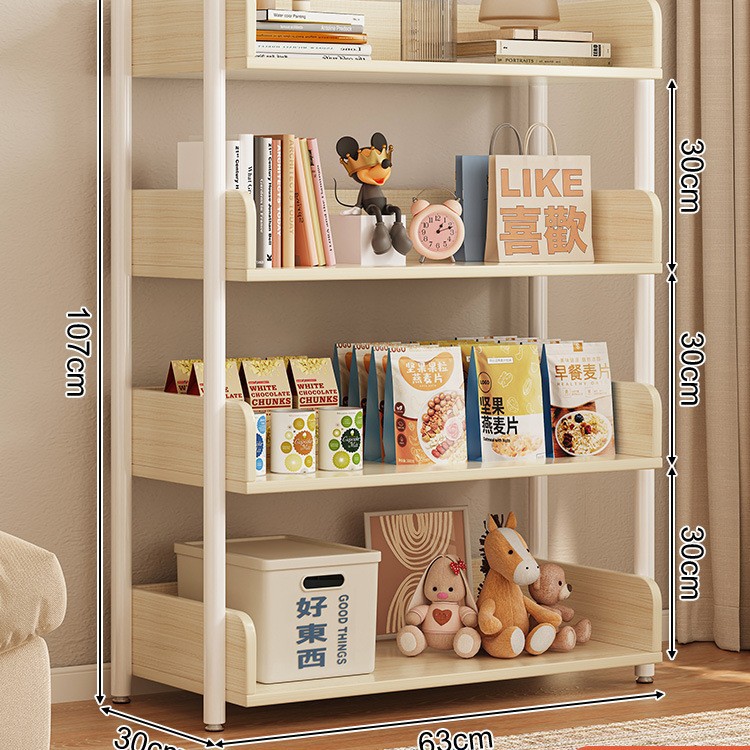 Estante de almacenamiento multicapa estante de almacenamiento de piso simple estante de libros de hierro forjado estante de almacenamiento de sala de estar estante de exhibición estante de biblioteca doméstica