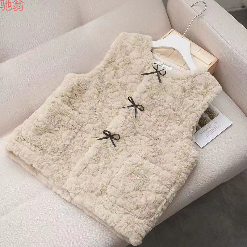 Y9Z New Autumn and Winter Lamb Wool Vest, Faux Rabbit Fur Coat, Preppy Style, Versatile, Stylish Sleeveless Vest Y9Z New Autumn and Winter Lamb Wool Vest, Faux Rabbit Fur Coat, Preppy Style, Versatile, Stylish Sleeveless Vest