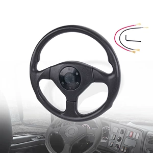 Car Modification Steering Wheel 36cm Racing Steering Wheel 14inch Pu Competitive Go-Kart Steering Wheel Cross-Border