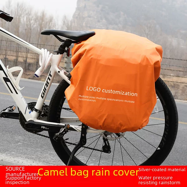 Factory direct bicycle pack waterproof cover mountain bike rack bag luggage dustproof and rain cover