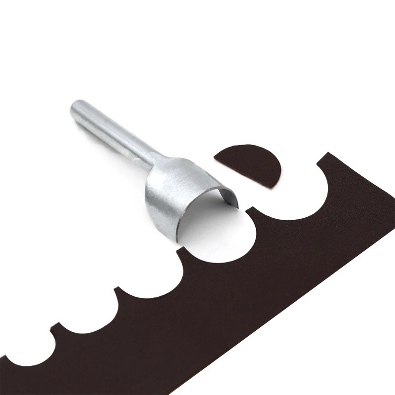 DIY кожаный инструмент ремень хвост вырезать мелкий полукруглый вырез 1/2 полукруглый пробойник мелкий Юань пунш в наличии мгновенный