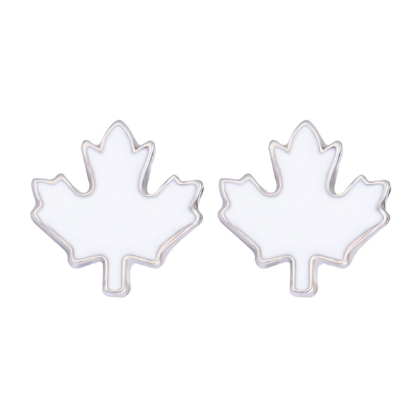 7. White drip earrings