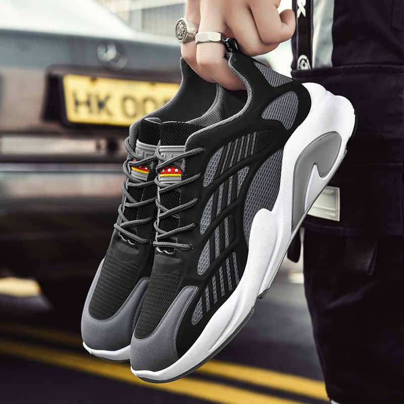 Zapatos de hombre transfronterizos 2024 Nueva primavera estudiante zapatos casuales ligeros cómodos zapatos de correr zapatillas de deporte de los hombres transpirables