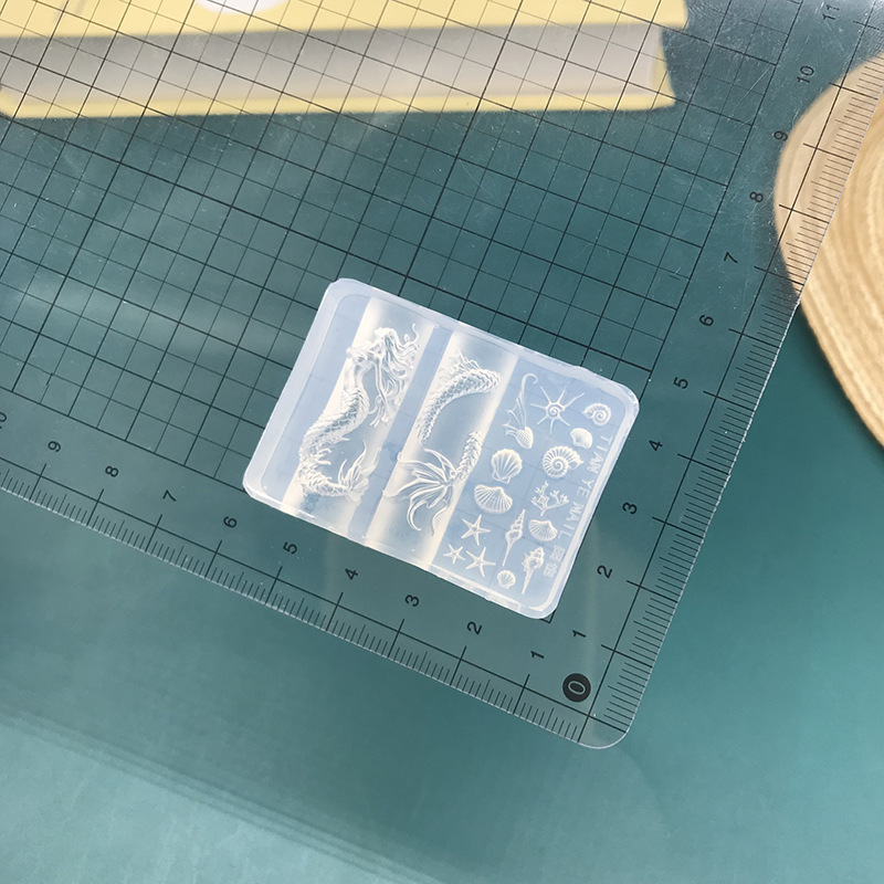 ヒトデシェルネイルアートモールド高透明シリコーンフィルム海洋立体彫刻手作りネイル装飾ツール卸売|undefined