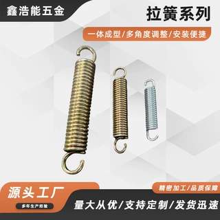 定制304不锈钢拉簧拉力强力拉伸带钩弹簧耐高温圆柱螺旋拉伸弹簧