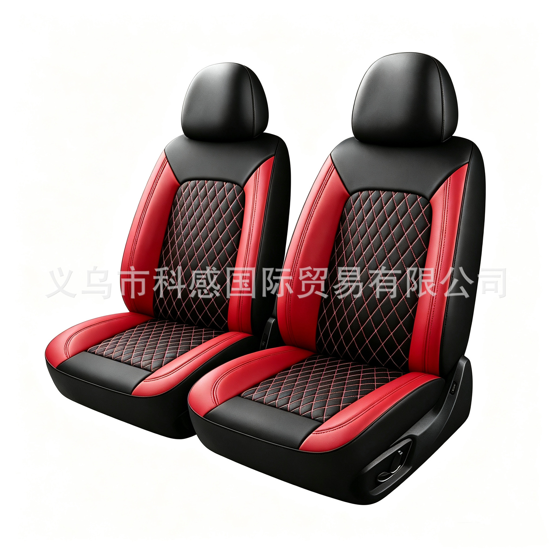 New cross-border single-line diamond-patterned PU leather car seat covers for Amazon, Mercado Libre, Mexico, and Russia