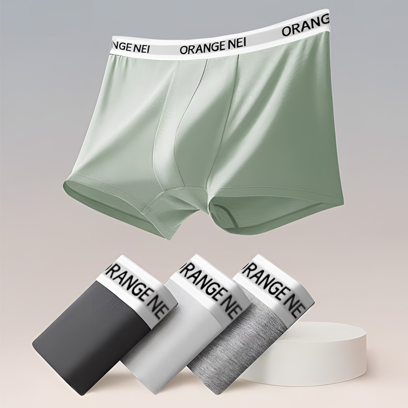 Big Orange Secret Factory Wholesale Men's Underwear Modal Underwear Large Size Boxer Briefs Mulberry Silk Boxer Briefs Men Big Orange Secret Factory Wholesale Men's Underwear Modal Underwear Large Size Boxer Briefs Mulberry Silk Boxer Briefs Men