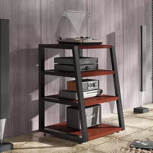 Network Equipment Cabinet Flight Box Special-shaped Amplifier Cabinet Machine Audio-visual Cabinet Equipment Rack Household Solid Wood Tripod