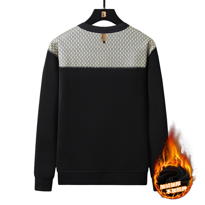 Black gold boiling lock warm boiling back protection warm sweater thickened one-piece velvet loop breathable sweater Black gold boiling lock warm boiling back protection warm sweater thickened one-piece velvet loop breathable sweater
