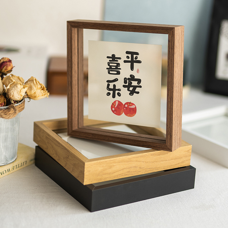 Double-sided Transparent Photo Frame Ping An Joy Calligraphy Desktop Table Double-sided Glass Display Photo Frame DIY Picture Frame Wholesale Double-sided Transparent Photo Frame Ping An Joy Calligraphy Desktop Table Double-sided Glass Display Photo Frame DIY Picture Frame Wholesale