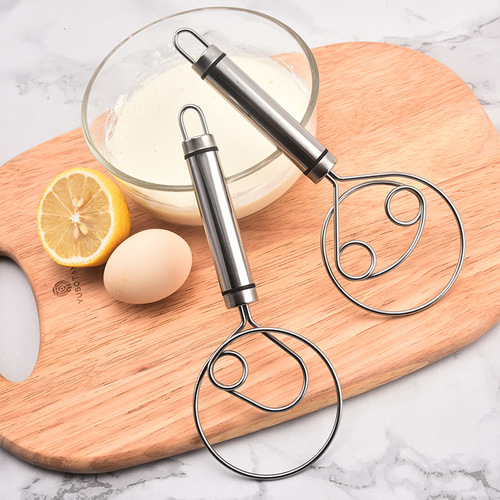 Stainless steel flour beater single double coil flour mixer adapter and flour mixer dough mixing tool