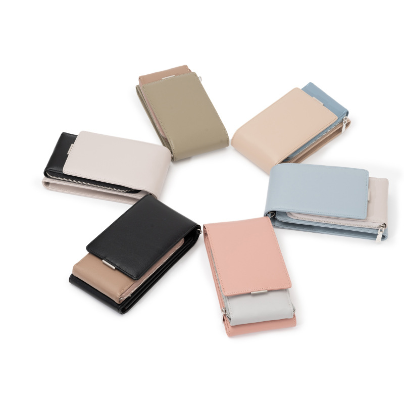 2024 New Color-blocked Phone Bag for Women, Small Crossbody Cute Small Bag, Fashion Key and Coin Purse Wallet Shoulder Bag