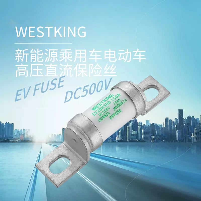 新能源乘用车直流保险丝-500VDC电池包熔断器EV20H500车用高压