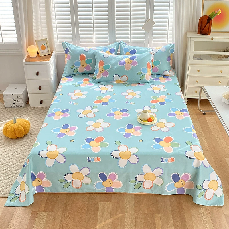 100% чистый хлопок простыня Цельный полный хлопок одеяло одиночное студенческое общежитие старая грубая ткань матовая 1,8 м x 2 м утолщенная