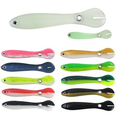 Factory-direct 10cm/6g & 6.7cm/2g Bionic Fish Lure—Lively Mudskipper-Style Soft Bait with Wiggling Tail
