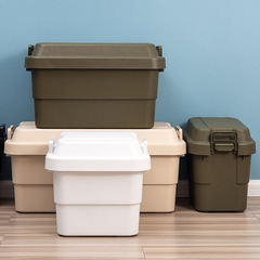 Thickened Straw House, Outdoor Storage Box with Lid, Plastic Organizer for Clothes & Toys, Car-Mounted & Camping-Ready—Wholesale