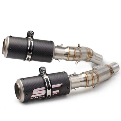 the motorcycle double-outlet modified: Motorcycle exhaust pipe