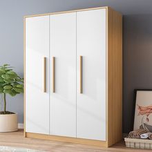 风衣柜实木质对开门简约家用卧室经济型衣橱成人简易板式衣柜批发