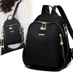 Women's Dual-Shoulder Bag Spring New Oxford Cloth Waterproof Multifunctional Crossbody Bag Casual Stylish Student Backpack