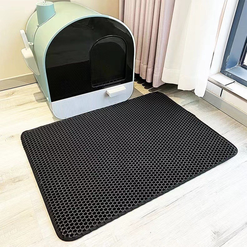 EVA 二重層猫トイレマット特大肥厚ペットマット抗持ち出し猫砂漏れマット猫用品卸売|undefined