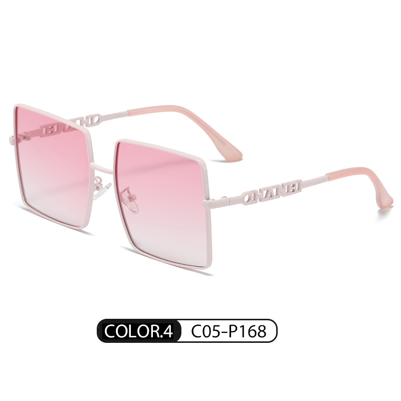 Celebridad de Internet mismo estilo caja cuadrada gafas de sol polarizadas para hombres Nuevo Marco de gran tamaño gafas de sol lisas de moda para mujer LS311