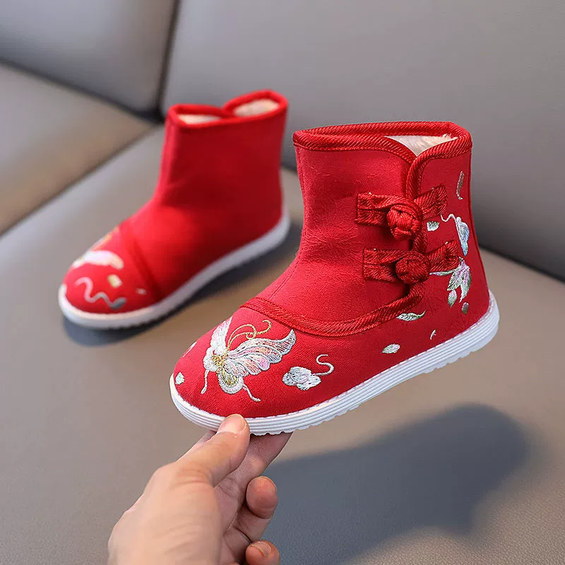 Теплые ботинки, зимние слипоны, low boots, ханфу