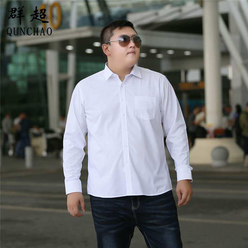 Woodpecker Men's Thin Long-Sleeve Shirt for Middle-Aged and Elderly Men, Plus-Size Shirt for Big and Tall Individuals