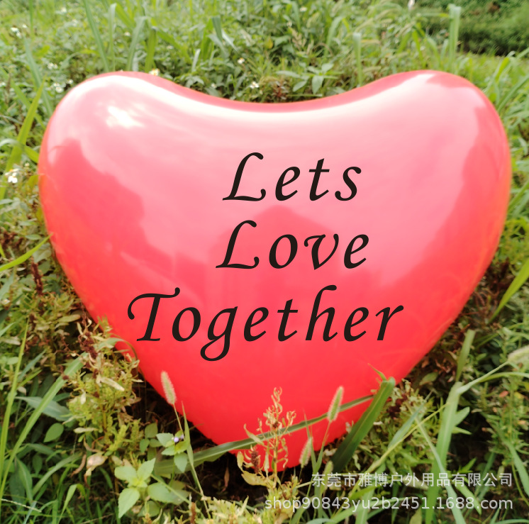 现货心形气球网红求婚情人节表白酒吧商场活动拍照打卡充气