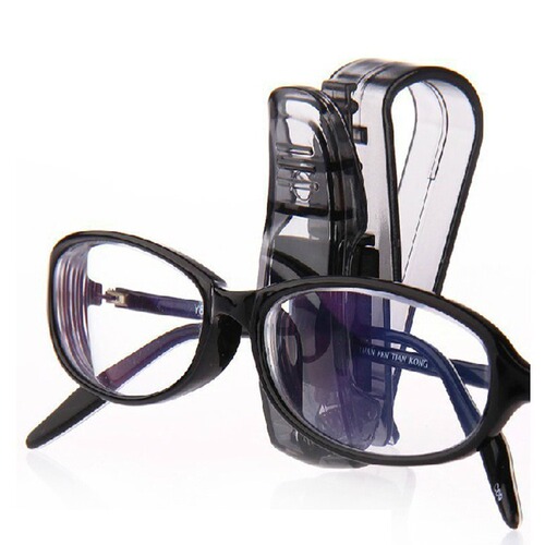 Car S-shaped glasses clip, sun visor, multi-functional receipt, business card holder, glasses case holder, car interior supplies