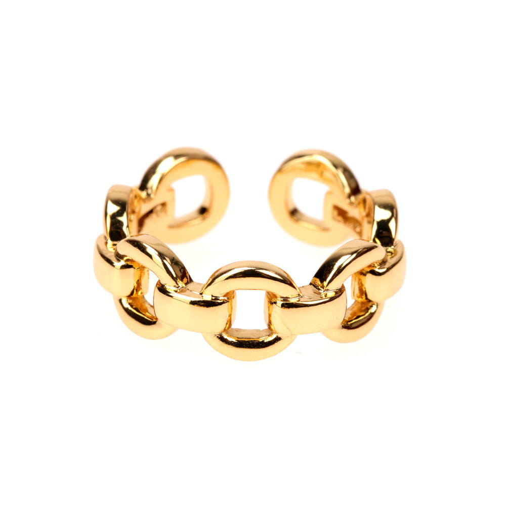 simple irregular cross chain ring