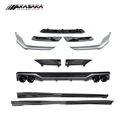 Suitable for the Eleventh Generation Half Accord Modified Ak Surround Front Shovel Side Skirt Front and Rear Lip Rear Spoiler Tail Throat Wing Kit (Big Surrounded) - 115-generation-front-shovel-side-skirts-four-rear-lips-rear-corners-color-remarks