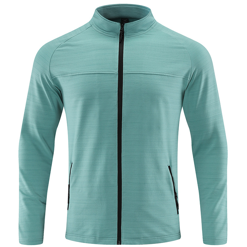 Veste de performance à manches longues pour homme – Respirante et extensible pour la course à pied et l'entraînement en extérieur_voghion.com