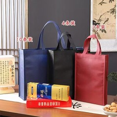 不織布ギフトショッピングバッグ、環境に優しいバッグ、ロゴ印刷可能、厚手のハンドバッグ、祝祭日のギフトバッグ、タバコギフトバッグ