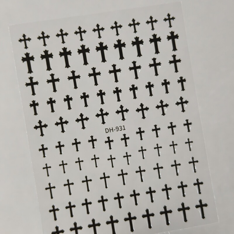 In-Stock Solid Color Cross Nail Stickers Flat Adhesive Y2K Spicy Girl Cross Nail Stickers Dh931 In-Stock Solid Color Cross Nail Stickers Flat Adhesive Y2K Spicy Girl Cross Nail Stickers Dh931