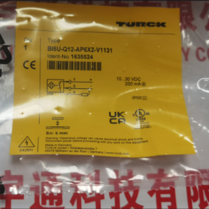 TURCK图尔克接近开关Bi5U-Q12-AP6X2-V1131光电传感器