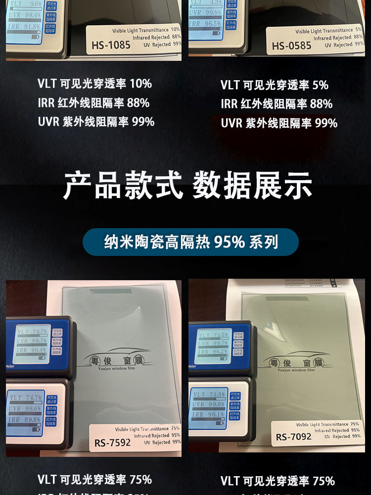 Car insulation film window glass film explosion-proof sunscreen ceramic solar Film 4s shop Film full roll wholesale