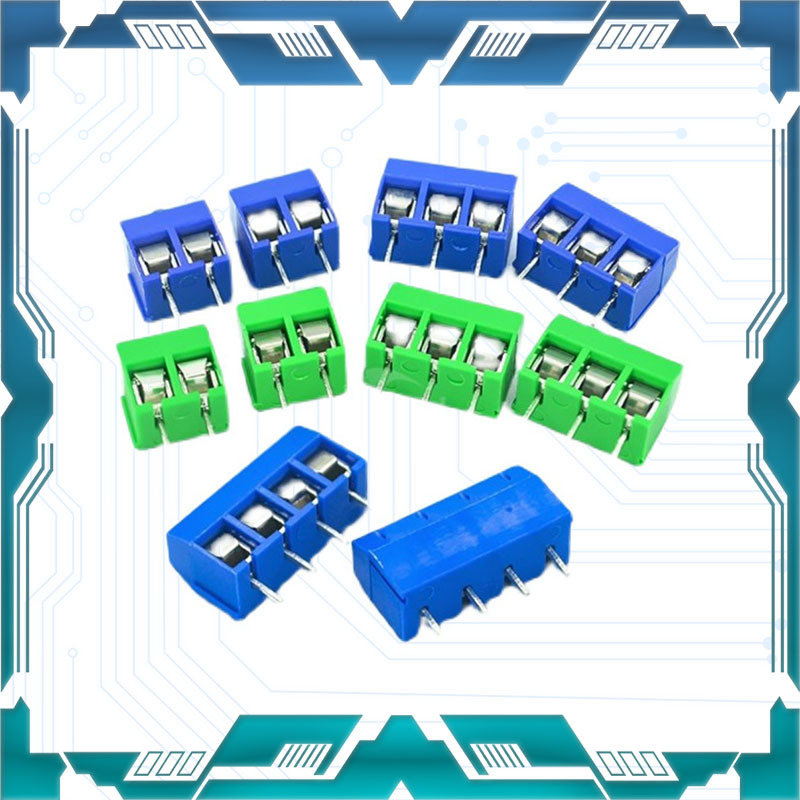 5.08 蓝/绿色 KF301 接线端子【2/3/4位】 接线柱 2P/3P/4P可选