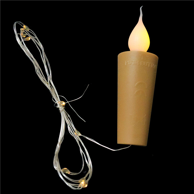 LED瓶塞萤火虫灯串电池盒4.5V创意酒瓶塞AG13电池盒发光铜线灯串