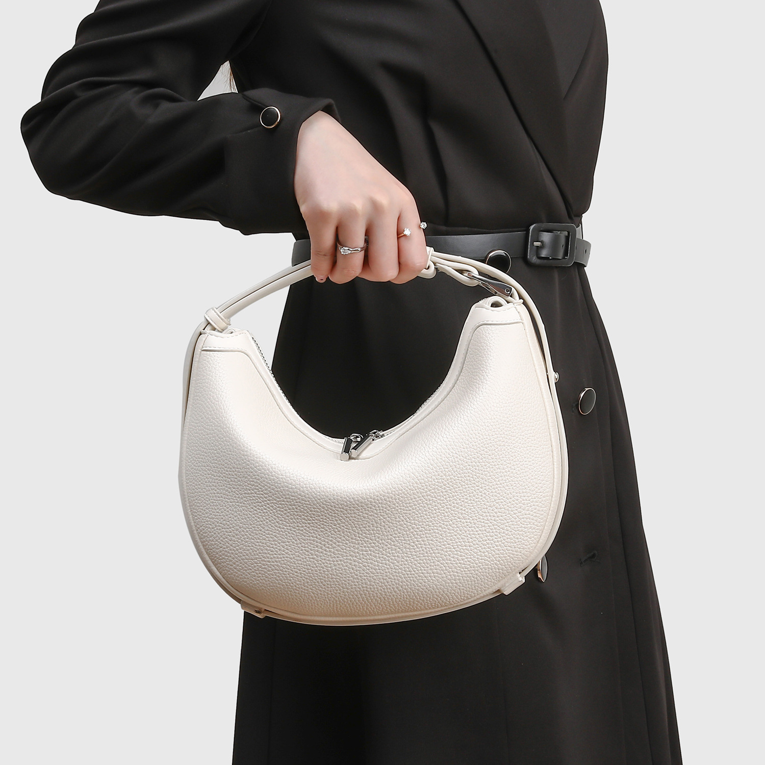Niche Design Crescent Bag Genuine Leather Underarm Bag For Women 2026 New Arrival Minimalist Luxury Shoulder Crossbody Versatile Handbag