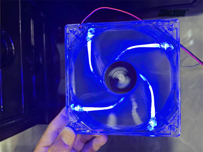 Manufacturer's new 12025 quiet low -rotating LED Blu -ray 12V 0.17A brushless 12cm computer box heat dissipation